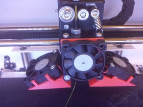 craftbot hotend fan adattatore 3d la stampante accessori 3d print model - Mito3D