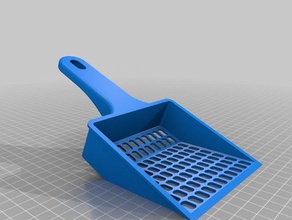 cat litter shovel pets scoop 3d print model - Mito3D