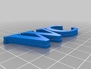 wc llaveros personalizado 3d print model - Mito3D