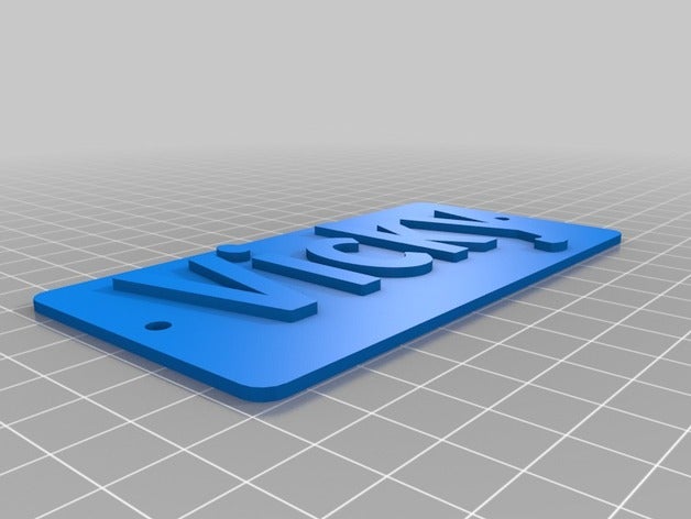 vicky club ibosim des signes les logos personnalisé 3D print model - Mito3D