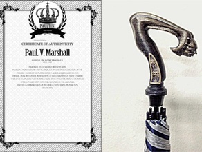 umbrella handle 3d printing umbrell luxury paultini 3d print model - Mito3D