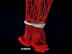 ellerini voronoi tarzı bağlı etkileşimli sanat 3d print model - Mito3D