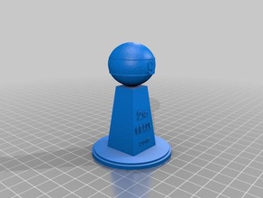 9 ball trophy 2nd place 3d printing 3d print model - Mito3D