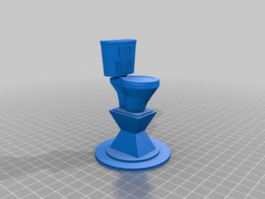toilet trophy last place 3d printing 3d print model - Mito3D