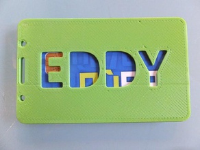 eddy id card badge holder accessories badges cards 3d print model - Mito3D