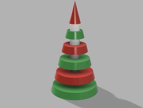 contemporary christmas tree sculptures 3d print model - Mito3D