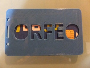 orf&eacuteo id badge card Inhaber - Zubehör Abzeichen-Halter Karten id-Abzeichen-Halter 3d print model - Mito3D