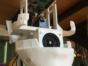 speaker case modified inmoov head robotics 3d print model - Mito3D
