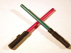 sabre laser, des capuchons de stylo les jouets jeux lumière openscad star wars 3d print model - Mito3D