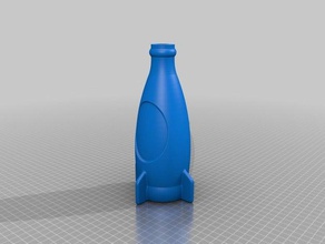 4 fallout nuka cola şişesi gıda içecek 3d print model - Mito3D