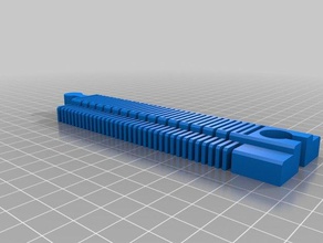 flexible toy train tracks 150mm game accessories customized 3d print model - Mito3D