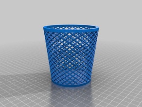 ma personnalisé trendy de bureau poubelles les conteneurs 3d print model - Mito3D