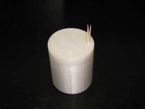 toothpick holder screw top 3d printing 3d print model - Mito3D