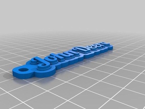 john deere key chain Schlüsselanhänger angepasst 3d print model - Mito3D
