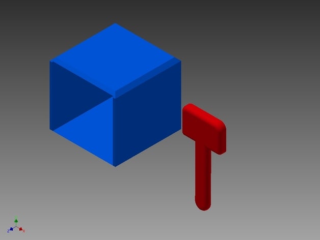 cubo malho 3d impressão 3D print model - Mito3D
