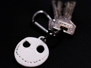 jack skellingtone key chain keychains llavero navidad pesadilla trevol3d 3d print model - Mito3D