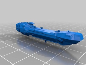 lancer frigate 3d printing 3d print model - Mito3D