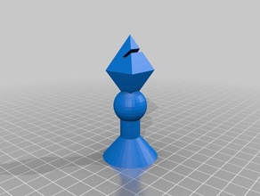 dikdörtgen piramit bishop 3d baskı 3d print model - Mito3D