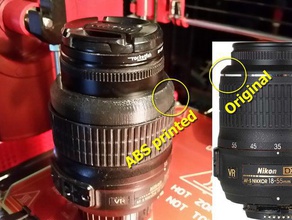 nikon dx 18-55mm 3d impressão camara câmera fotografia lente reparação 3d print model - Mito3D