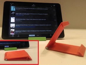 foldable tablet stand electronics holder ipad mini 3d print model - Mito3D