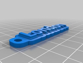 london Schlüsselanhänger angepasst 3d print model - Mito3D