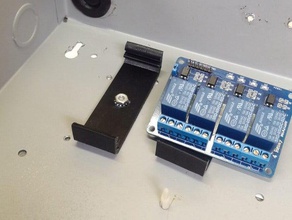 pcb clip-in track electronics board clip circuit ciruit tracking 3d print model - Mito3D