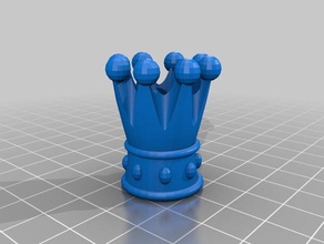 coroa peão brinquedo jogo acessórios 3d print model - Mito3D