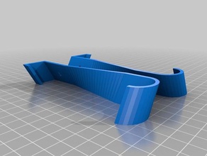 my customized parametric twisted underslung spool brackets 3d printer accessories 3d print model - Mito3D