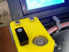 hictop impressora parafuso guia do eixo com rolamento 608zz m8 gu&iacutea con rodamiento para varilla roscada el eje 3d partes 3d print model - Mito3D