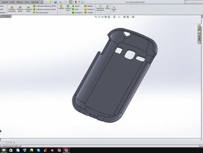 cas samsung galaxy fame mobile téléphone 3d print model - Mito3D