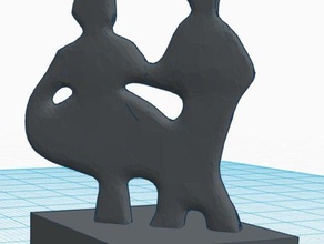 abbagliante albar-sango 3d la stampa ballerini peoplej square dance 3d print model - Mito3D