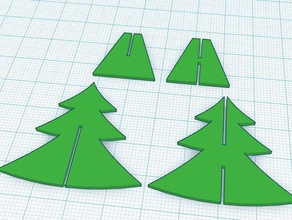christmas tree -- assembled decor 3d print model - Mito3D