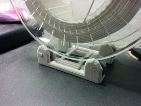 remixfilament spool holder roller stand designed 608z bearings 3d printer accessories mount 3d print model - Mito3D