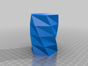 il mio personalizzato twisted poligono vaso 3 contenitori 3d print model - Mito3D
