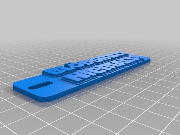bl&oumldsinn keychains customized 3D print model - Mito3D
