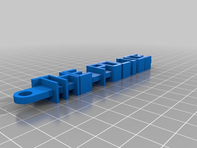 police keychain organization customized 3D print model - Mito3D