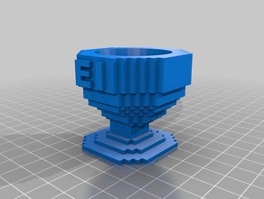 minecraft egg cup kitchen dining eggcup 3d print model - Mito3D