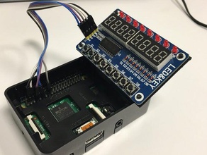 mount tm1638 device cana kit raspberry pi case electronics 3d print model - Mito3D
