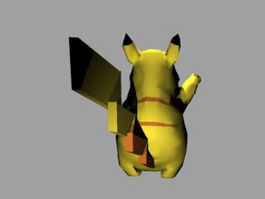 pikachu modello animali 3d print model - Mito3D