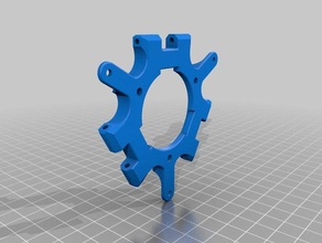rostock max effector rework traxxas 3d printer parts carbon rods upgrade 3d print model - Mito3D