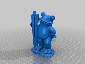 frog thermometer scans replicas 3d scan amphibian animal autodesk memento croak frogtastic kermit mustangdave photo photogrammetry ribbit sculpt sculpture toad 3d print model - Mito3D