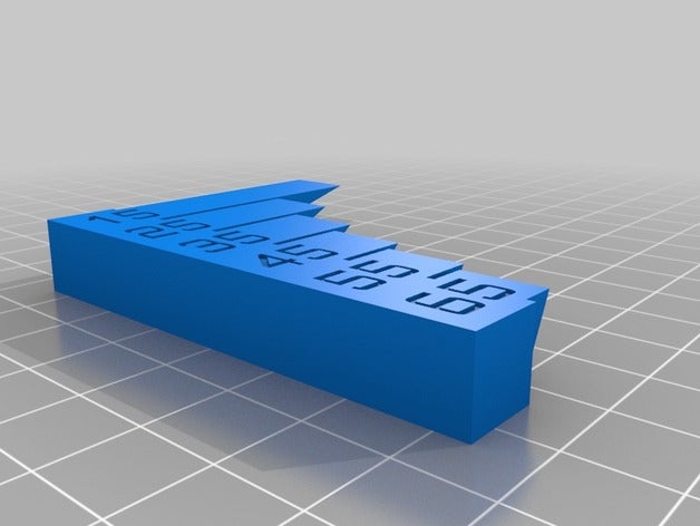 maßgeschneiderte überhang-test drucken 3d tests 3D print model - Mito3D