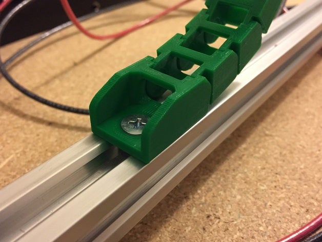 cable chain 20mm rail 3d printer parts 3D print model - Mito3D