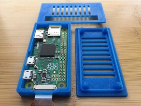 raspberry pi cero caso snapfit sin tornillos inc cámara ranura electrónica 3d print model - Mito3D