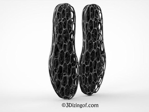 dizi-air 3d-voronoi outsoles accessories dizingof flexible insoles ninjaflex shoes plantillas zapato 3d print model - Mito3D