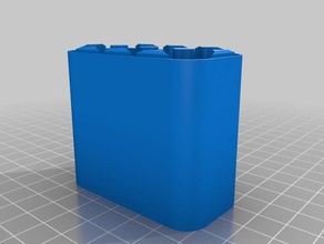 le boîtier de la batterie 4 2 aa les conteneurs personnalisé 3d print model - Mito3D