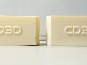 test piece block 3d printing tests shrinkage 3d print model - Mito3D