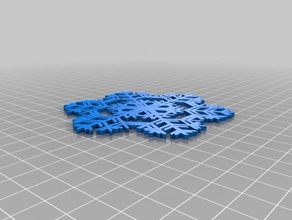 snowflake v2 interactive art customized 3d print model - Mito3D