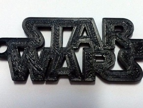 star wars-logo Schlüsselanhänger 3d-logo 3d print model - Mito3D