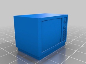 la vieja televisión 3d impresión 3d print model - Mito3D